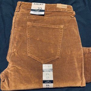 Ariat Flare Corduroy Pants - 33L, Brown - NWT